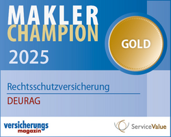 Siegel Makler Champion 2025 Rechtsschutz Gold