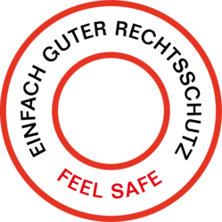 Icon mit Slogan Feel SAFE