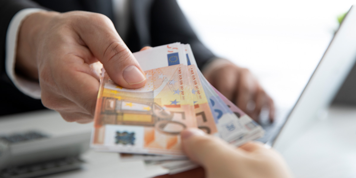 Inflationsprämie Geldscheine als Inflationsprämie